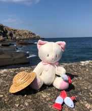 Load image into Gallery viewer, White cat with fish