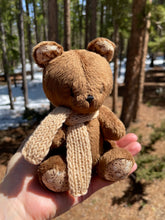 Load image into Gallery viewer, Teddy bear with floral detail and scarf