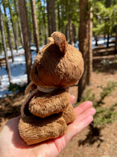 Load image into Gallery viewer, Teddy bear with floral detail and scarf