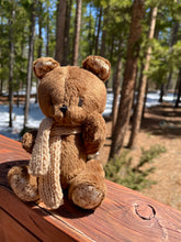 Load image into Gallery viewer, Teddy bear with floral detail and scarf