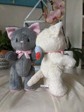 Load image into Gallery viewer, White cat with fish