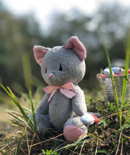 Load image into Gallery viewer, Gray cat with fish